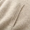 DjzDsm Men's hooded Top With Zipper And Pocket Comfortable Knit Sweater 100% Merino Wool Sweater Wool Sweater Autumn and Winter 6