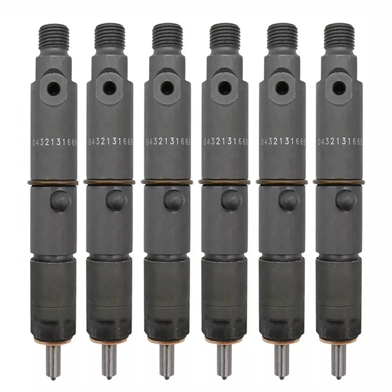 

6PCS 0432131669 Fuel Injector Fits For MAN 51.10101.7316 51101017316