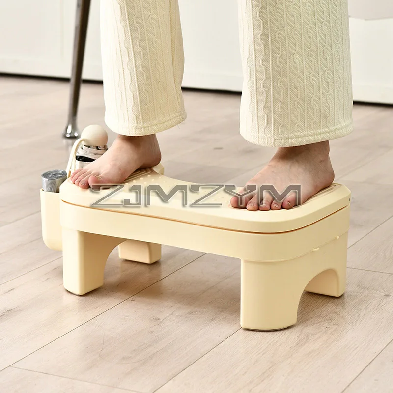 Repose-Pieds Incurvé pour Femme Enceinte, Tabouret de Toilette, Siège de Toilette, Repose-Pieds Levant pour Chambre à Coucher