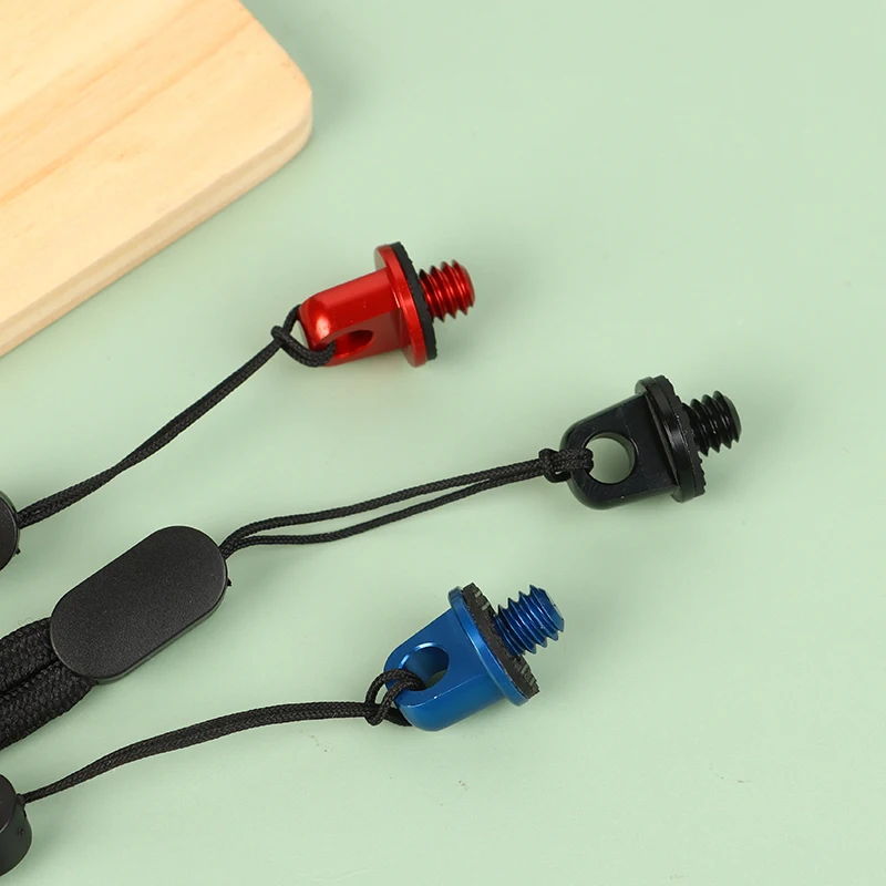 1/4 Inch Handle Camera Screw 1/4" D Ring Adapter With Adjustable Hand Wristband Lanyard Strap Sling For Tripod Photo Studio