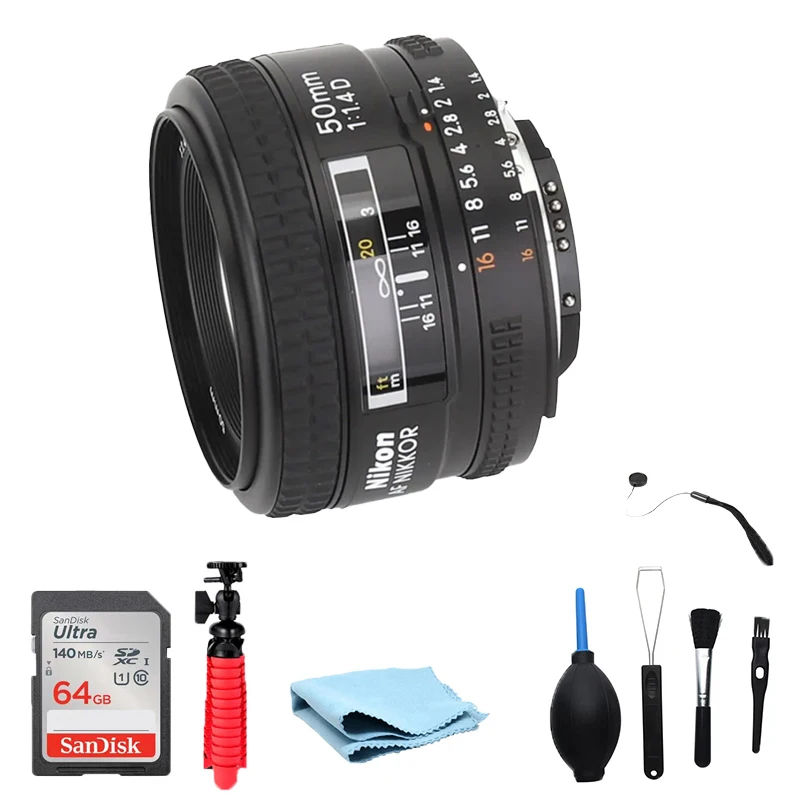 Obiettivo Dslr Nikon Af Fx Nikkor 50Mm F/1.4D Con Messa A Fuoco Automatica Per Fotocamere Dslr Nikon