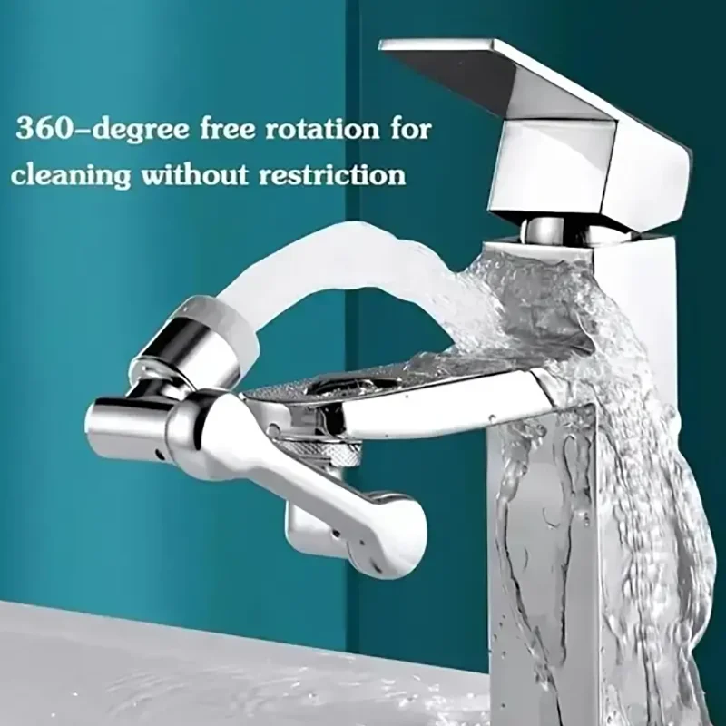 Faucet Extender ABS Robotic Arm 1080&deg; Rotating Universal Faucet Extension Swivel For Bathroom Sink 1/2pcs faucet extender