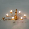 LED Ceiling Lamp Dollhouse Furniture Chandelier Light Sand Table DIY Material Miniature Accessories Kid Toy 5