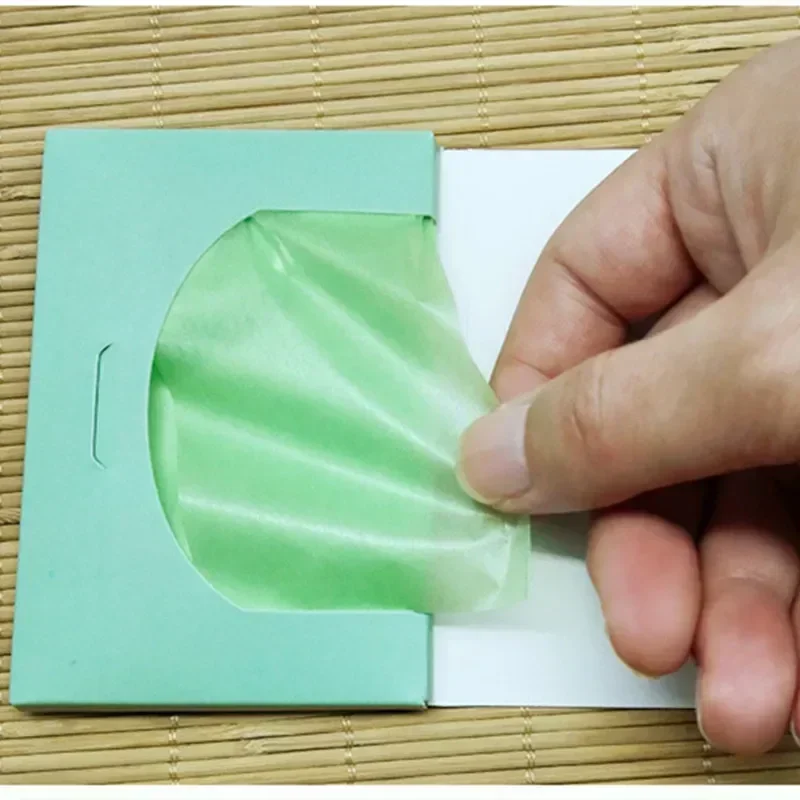 100sheets/pack Green Tea Facial Oil Blotting Sheets Paper Cleansing Face Oil Control Absorbent Paper Beauty makeup tools