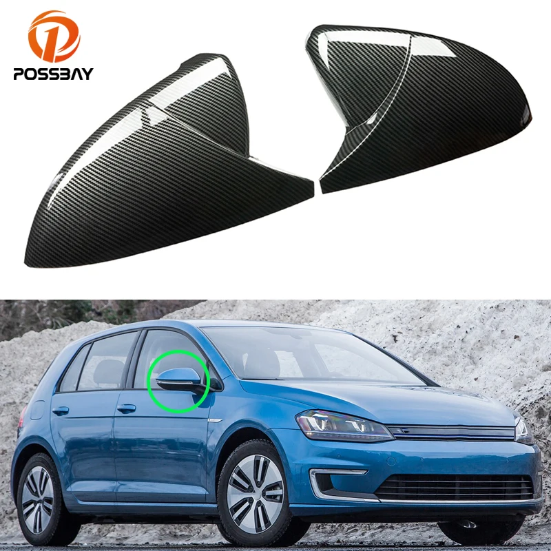 

Car Front Side Rear View Mirror Cover Rearview Cap for VW E-Golf/MK7/Variant/MK7.5 R GTD Hatchback/Estate 2013-2018 Exterior