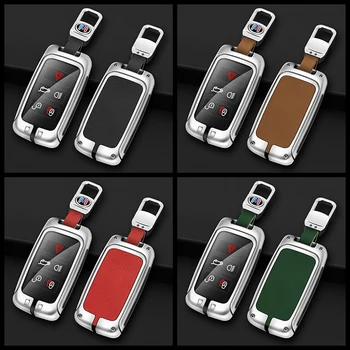 Custodia per chiave a distanza per auto in lega di zinco Shell Fob per Land Rover Range Rover Evoque Discovery Sport Velar per Jaguar XE E-PACE XF - Custodia per chiave a distanza per auto in lega di zinco Shell Fob per Land