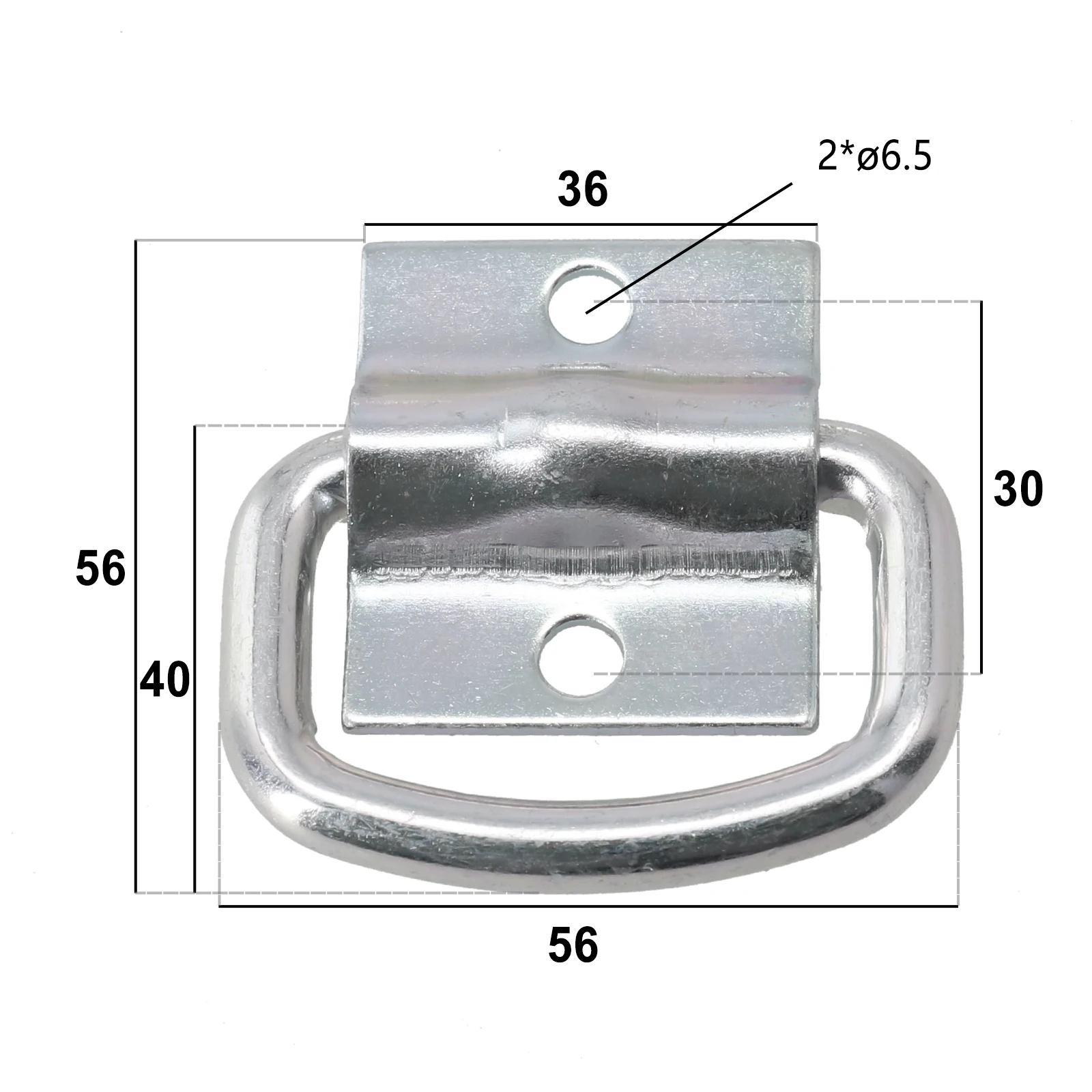 D Rings Hook 7mm Car Tie Down Hooks for Trailer Forged Lashing Truck