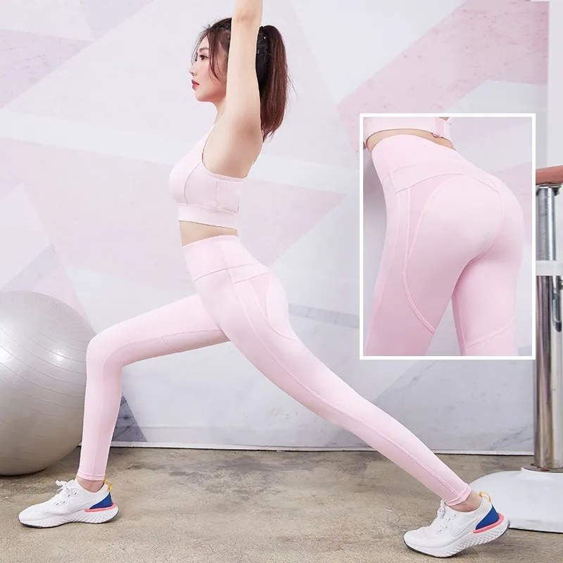 Vansydical WOMEN Push Up Sport Leggings Fitness Stretchy Gym Pants Squat Proof Yoga Legging Femme Athletic Running Tights