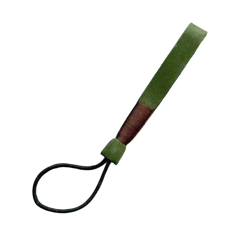 Elegant Handmade Leather Keychain Wrist Strap - Premium Car Key Accessory Gift