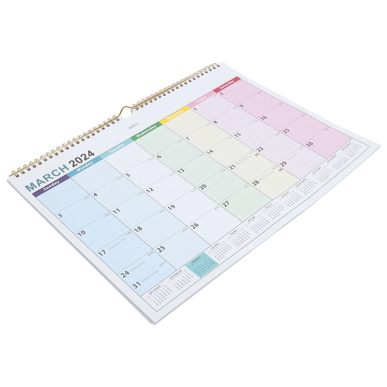 

Large Desk Calendar Spiral Countdown Calendar Wall Calendar for Schedule Plan