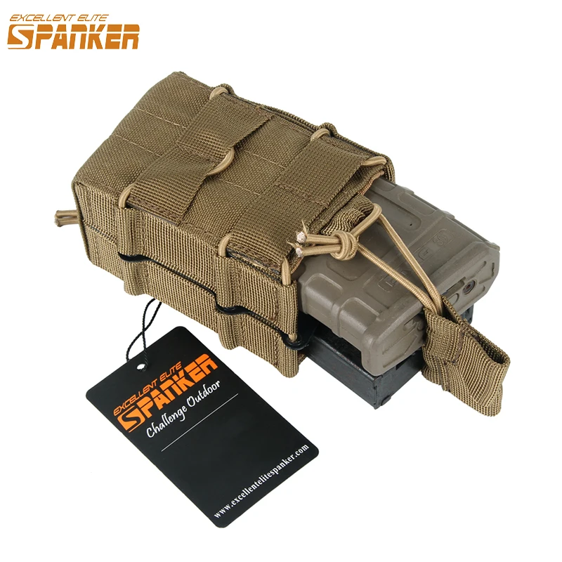 Eccellente Elite Spankerm4 Magazine Pouch Tactical Double Mag Bag Molle Hunting Military Cartridge Bag Accessori Per Pistola
