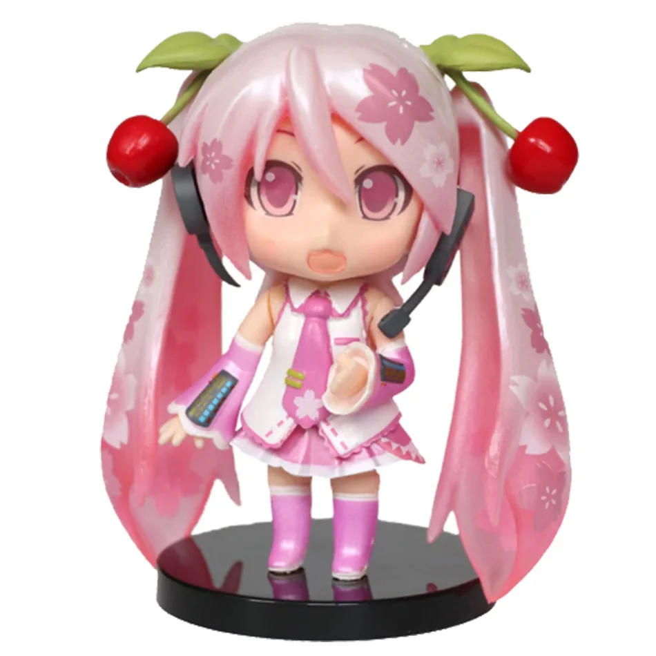 Kawaii Pink & Green Miniature Character Ornaments - Home Desk Decoration Adult Collectible Toy
