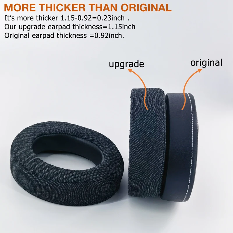 Upgrade Thicker Earpad Replacement for Corsair HS50 Pro / HS60 Pro / HS70 Pro / HS75 XB Headphone Ear Pad Eartips
