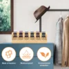 Bamboo 6 Grids Belt Organizer Tie Storage Box Watch Storage Display Box
Wardrobe Accessories Supplly Storage Box for Men Women 2