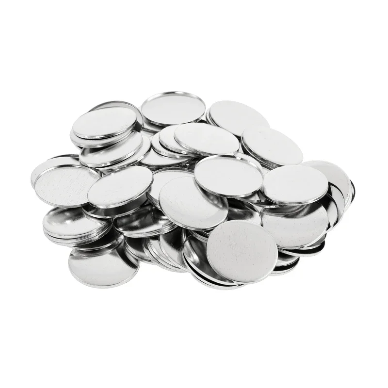 100PCS Blank Plastic/Metal Button Making Supplies 44mm 58mm For DIY