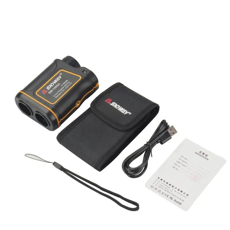 Laser Rangefinder SNDWAY Telescope 600M 1000M 1500M Laser Distance Meter For Hunting Monocular Golf Range Finder Roulette Tape Measure