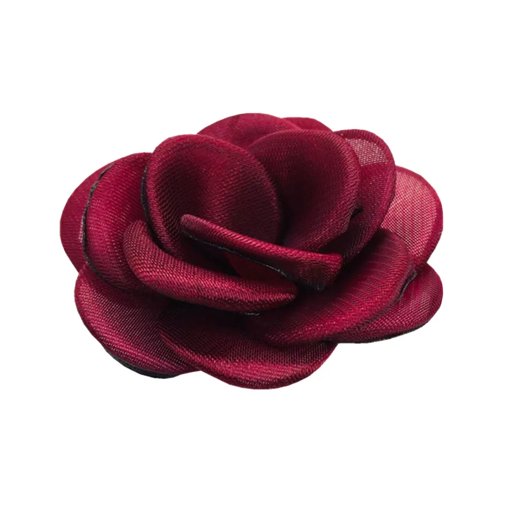 赤薔薇と青薔薇のヘアピン 2個｜ハンドメイド・手芸