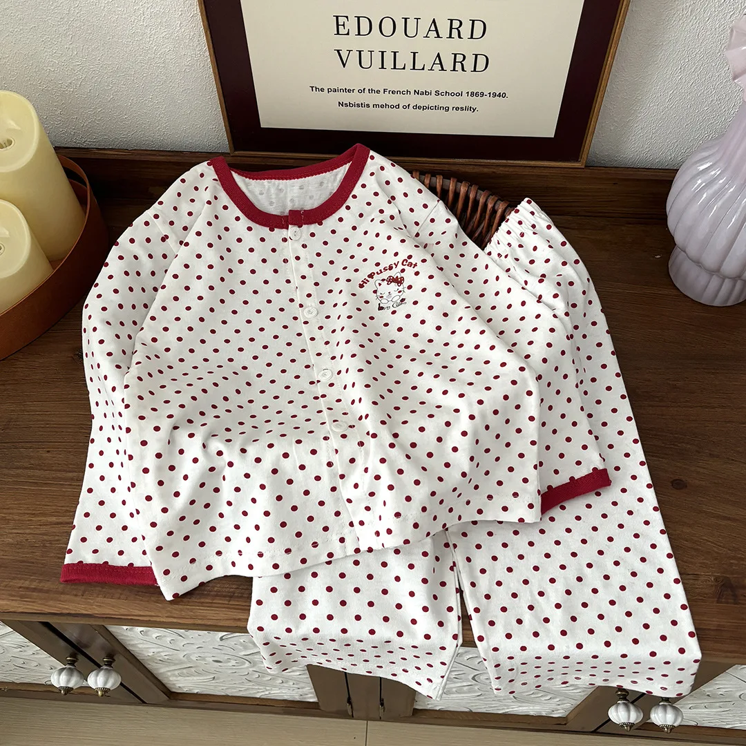 جديد ربيع الخريف مجموعة ملابس الأطفال ملابس خاصة بيجامات للأطفال مجموعة الطفل القطن منامة