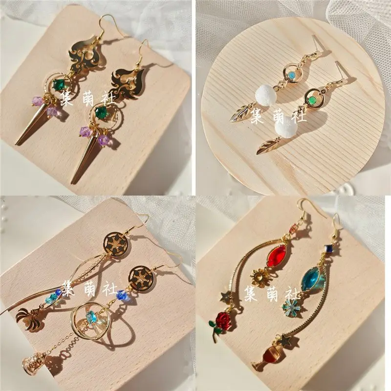 

Оригинальные металлические серьги для женщин Genshin Impact, скаракушье, страут, драгоценности, темпераментные серьги для девочек