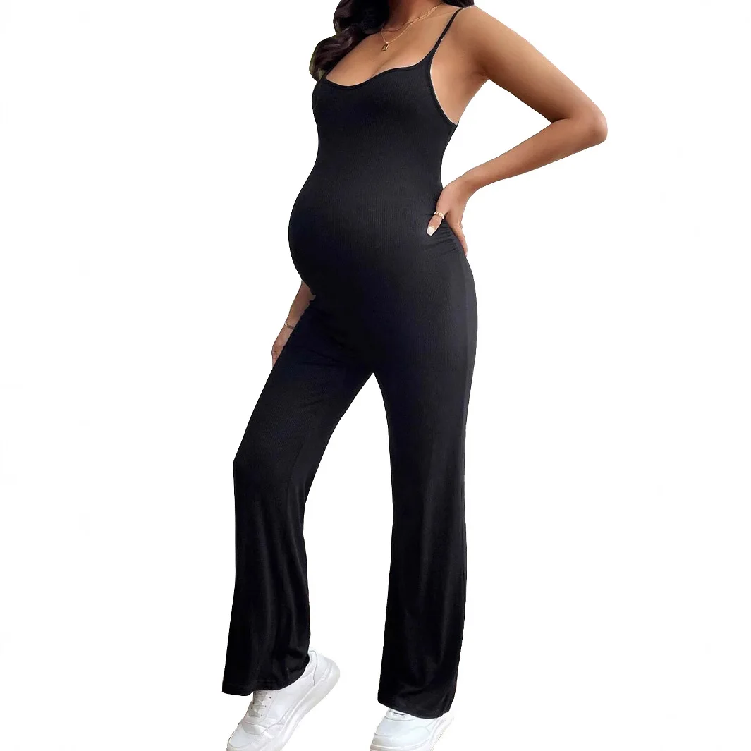 Pregnancy Clothes Slim-fit Suspender Small Flared Pants Maternity