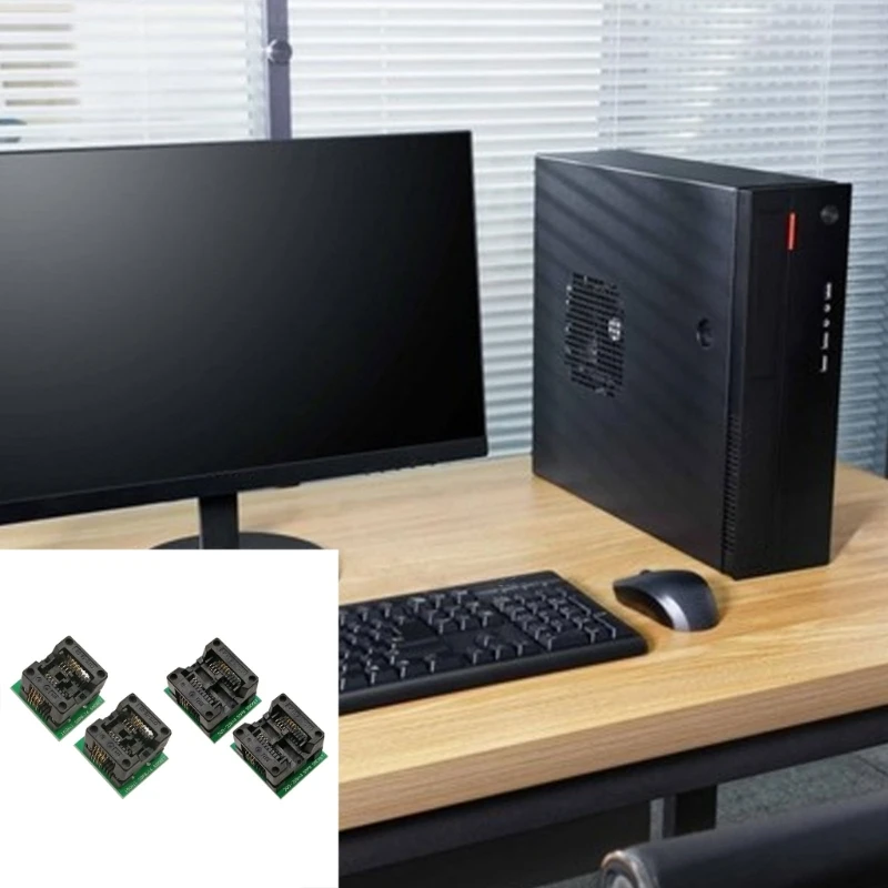 150mil/200mil SOP8 DIP8 프로그래머 어댑터 소켓 IC 테스트 변환 버너