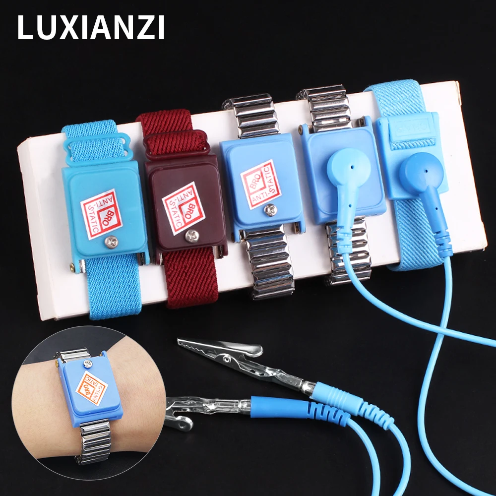 LUXIANZI Anti Static Wristband Adjustable ESD Wrist Strap Discharge