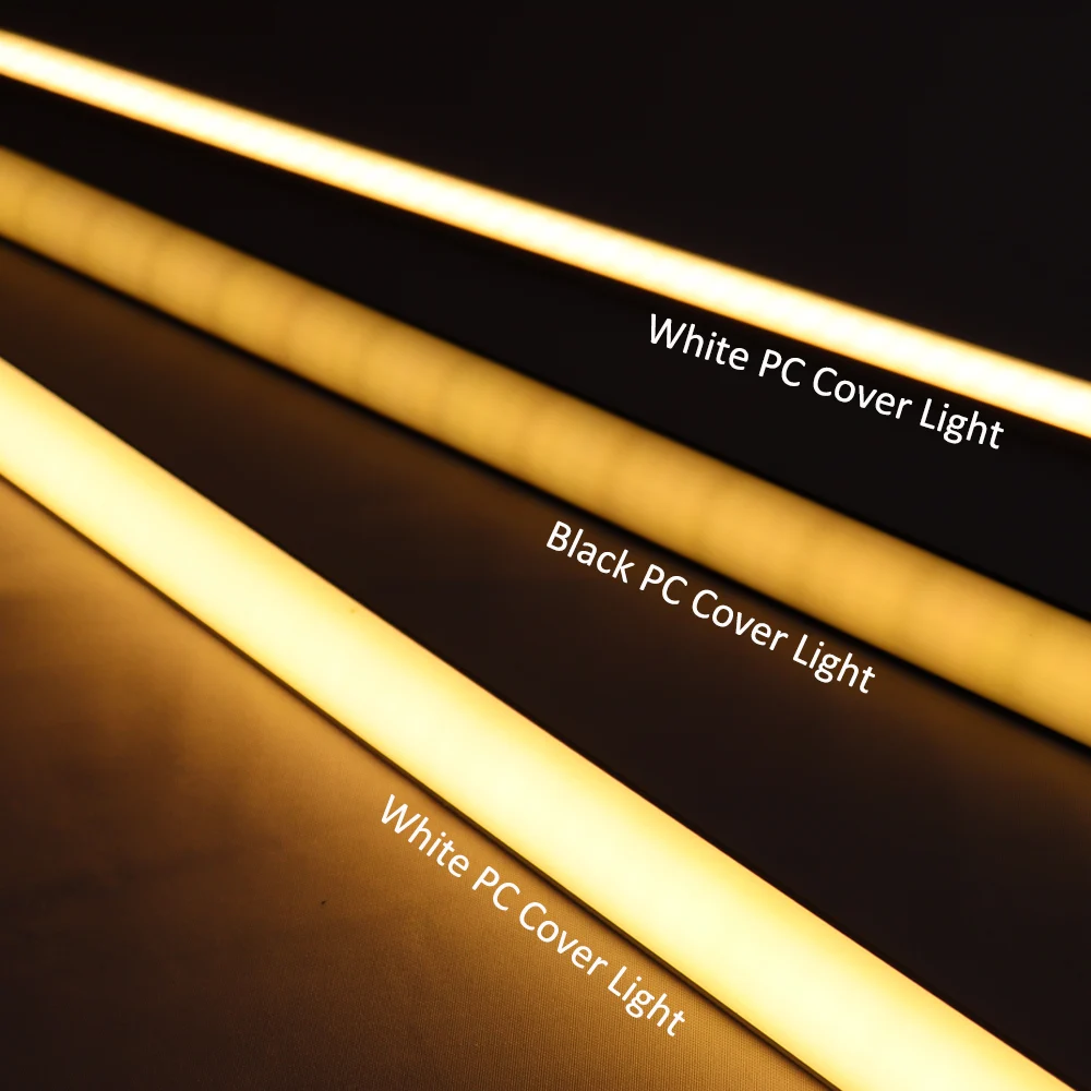 รูปสินค้า โปรไฟล์อะลูมิเนียม LED สำหรับแถบไฟ 5050/2835 พร้อมฝาครอบ 0.5 ม.