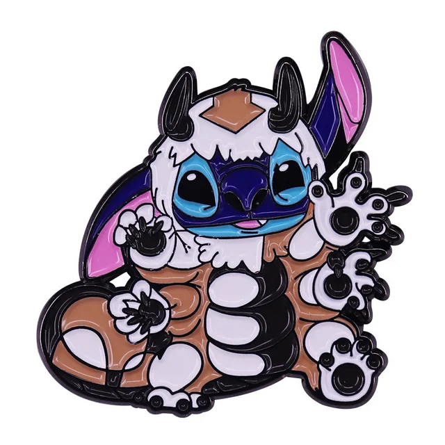 Lt1007 Cute Baby Yoda Stitch Collection Enamel Pin Badge Lapel Pins For Backpack Decoration Jewelry Accessories Gifts For Kids Brooches Aliexpress