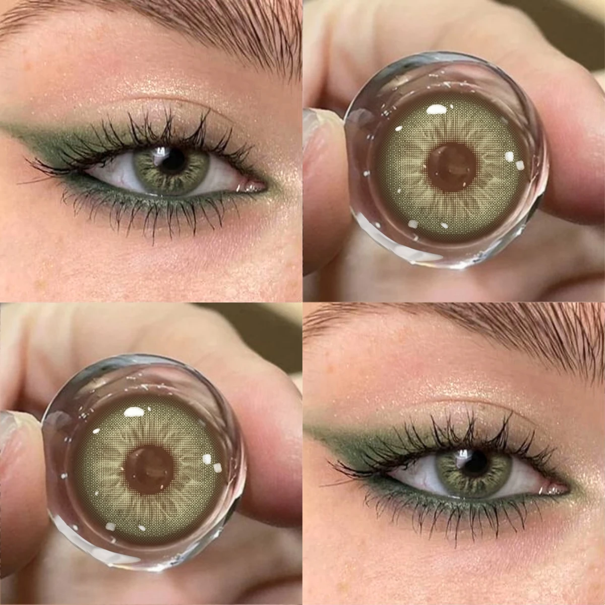 VISUASHOW Unspoken Green Contact Lenses - Natural Eye-Enhancing Beauty
