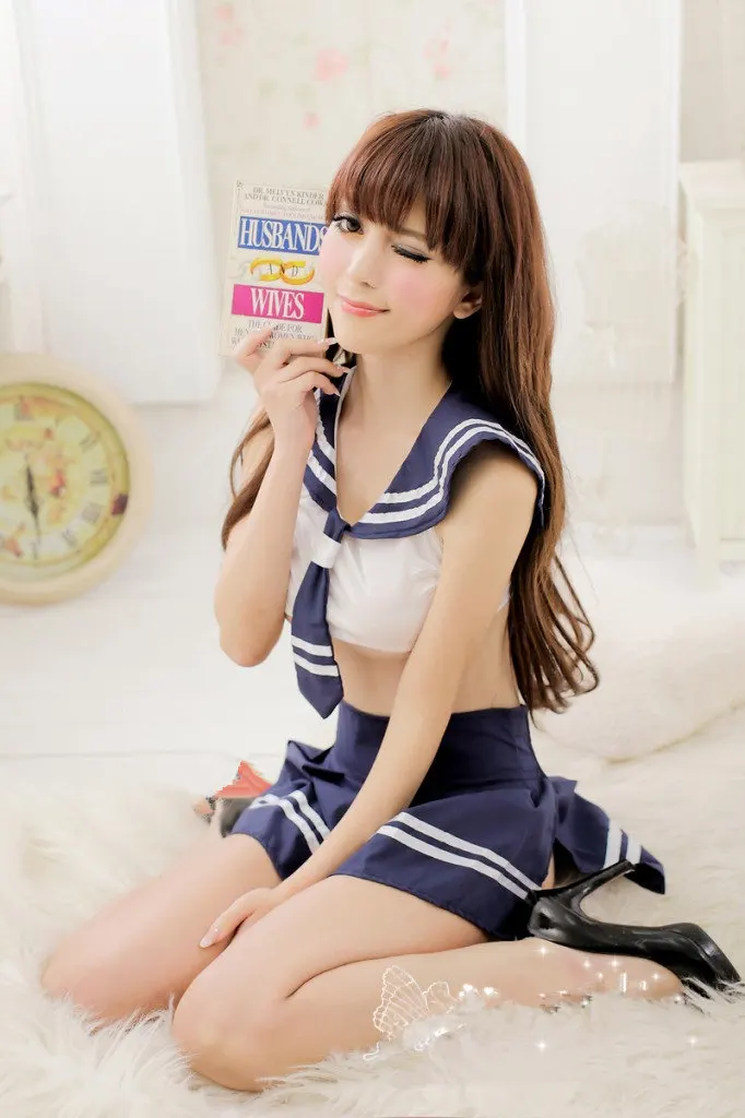 Sailor Girls Uniform BABYdoll Suit Campus Uniform Costume Cosplay Adult Sex Games