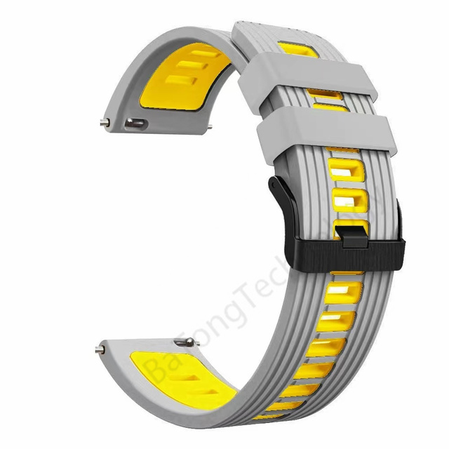 release 22mm Sport Silicone Strap For Samsung Galaxy Watch 46mm/Watch3 45mm Smartwatch Band Replacement Watchband Bracelet