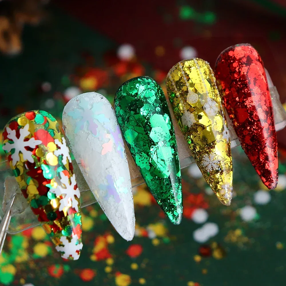 Christmas Mix Chunky Glitter for Resin Epoxy Crafts 