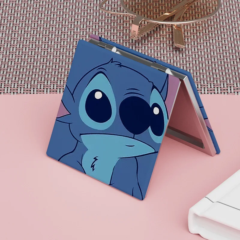

Disney Stitch Fold Mirror Kawaii Cute Cartoon Figures Cosmetic Tool Women Portable Cosmetic Mirror