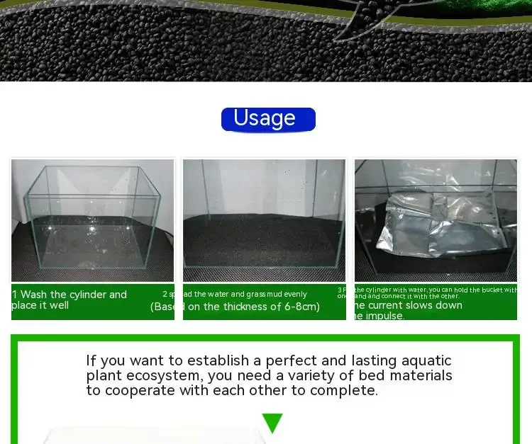 Aquarium Plant Grass Nutrient Fertilizer Soil Plant Planting Substrate Sand Aquarium Grass Seed Sand Bottom Subsoil Fertilizer
