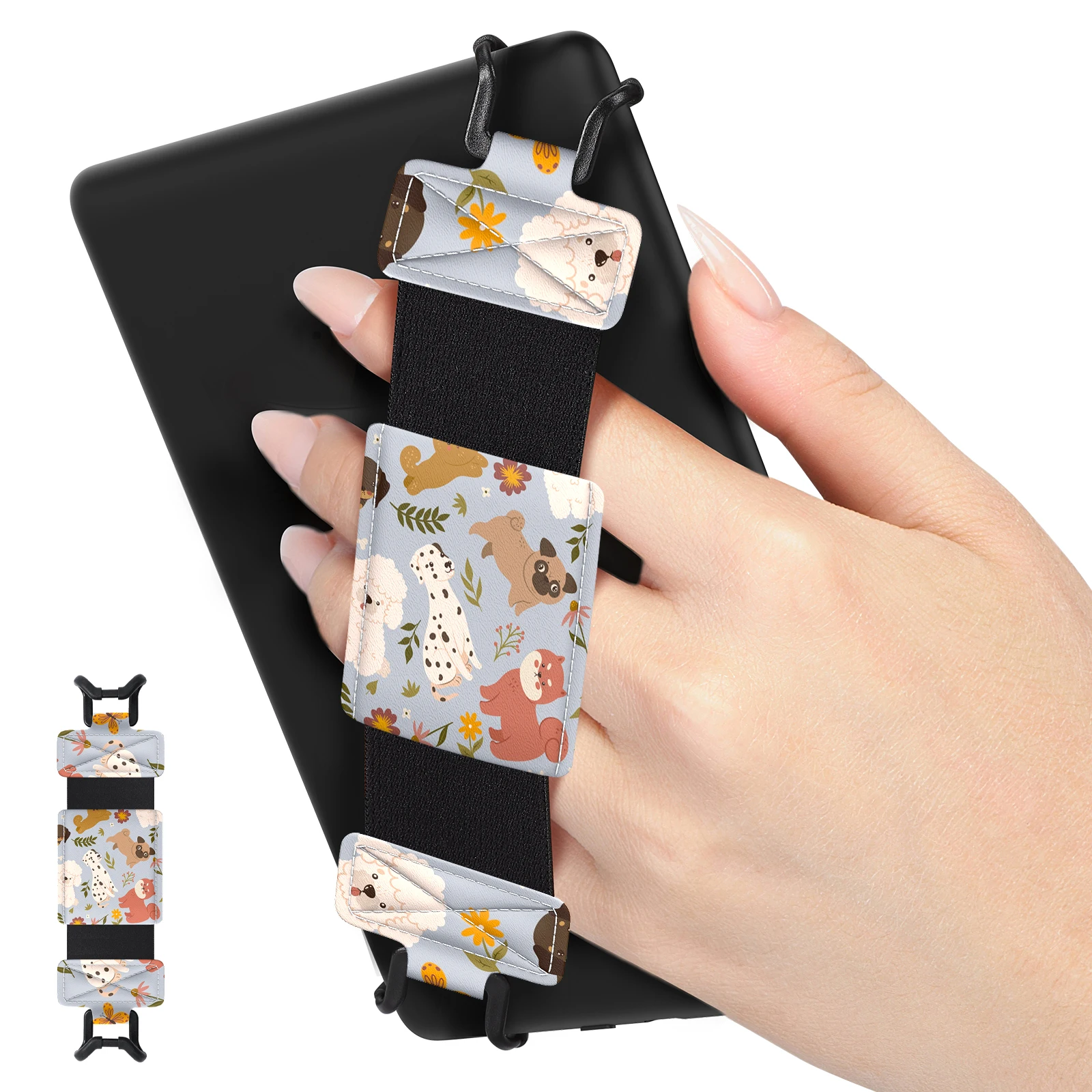 Elastic 6-8 Inch Tablet Hand-Strap Anti Drop Security EReader Holder Non-slip Universal For Kindle/Kobo/Voyaga/Lenovo/Sony - 7 - View #2