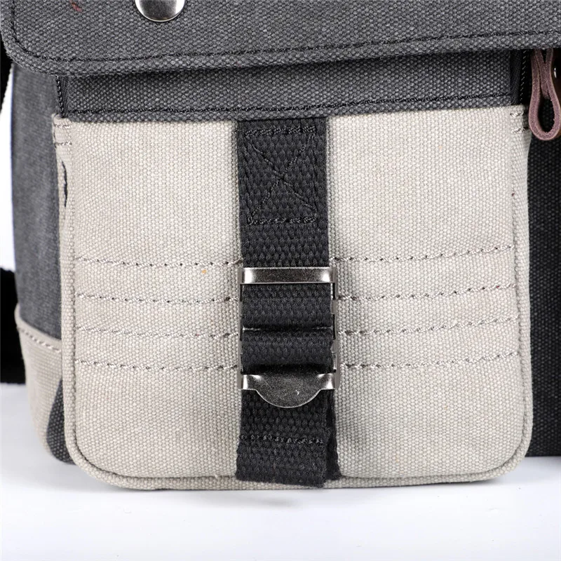 2022 New Vintage Shoulder Canvas Bags Men Leisure Fashion Wear Resistant Retro Cross Messenger Bag