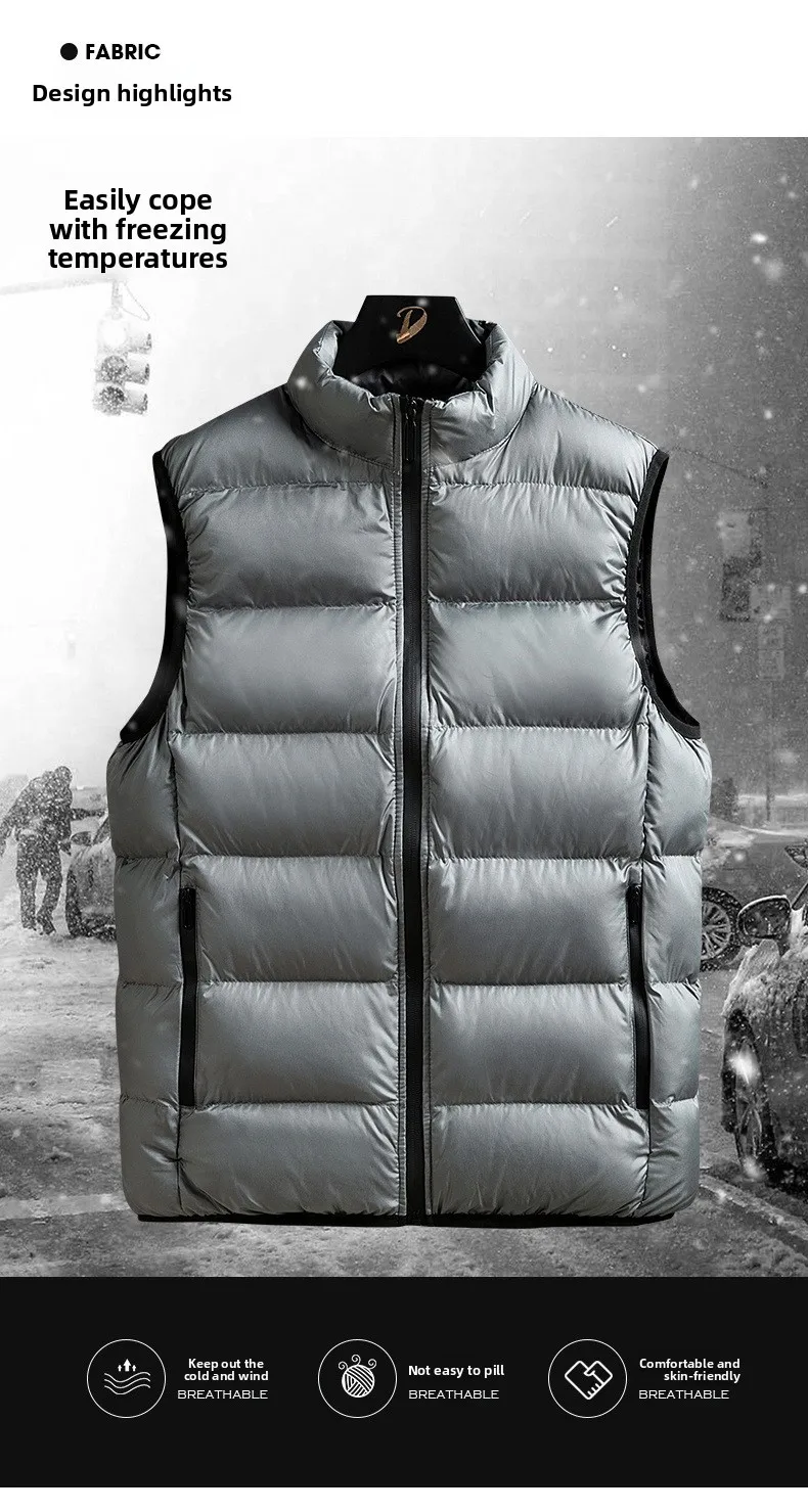 Large Size Winter Vest Size Comparison
