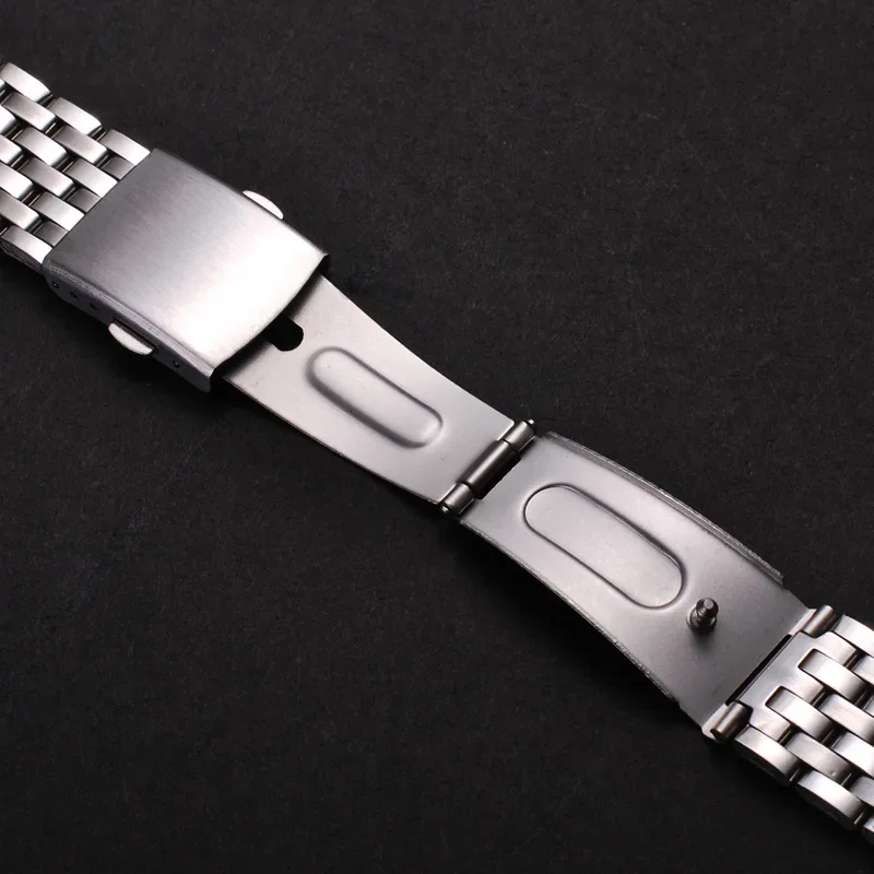 Stainless Steel Women's Bracelet Watch Band with Folding Safety Buckle