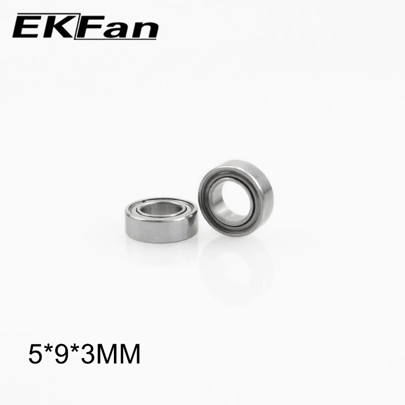 10pcs Stainless steel Rubber Plastics Bearings 5x9x3MM 7x4x2.5MM For Fishing Reel Handles Knobs Parts spinning fishing accessory