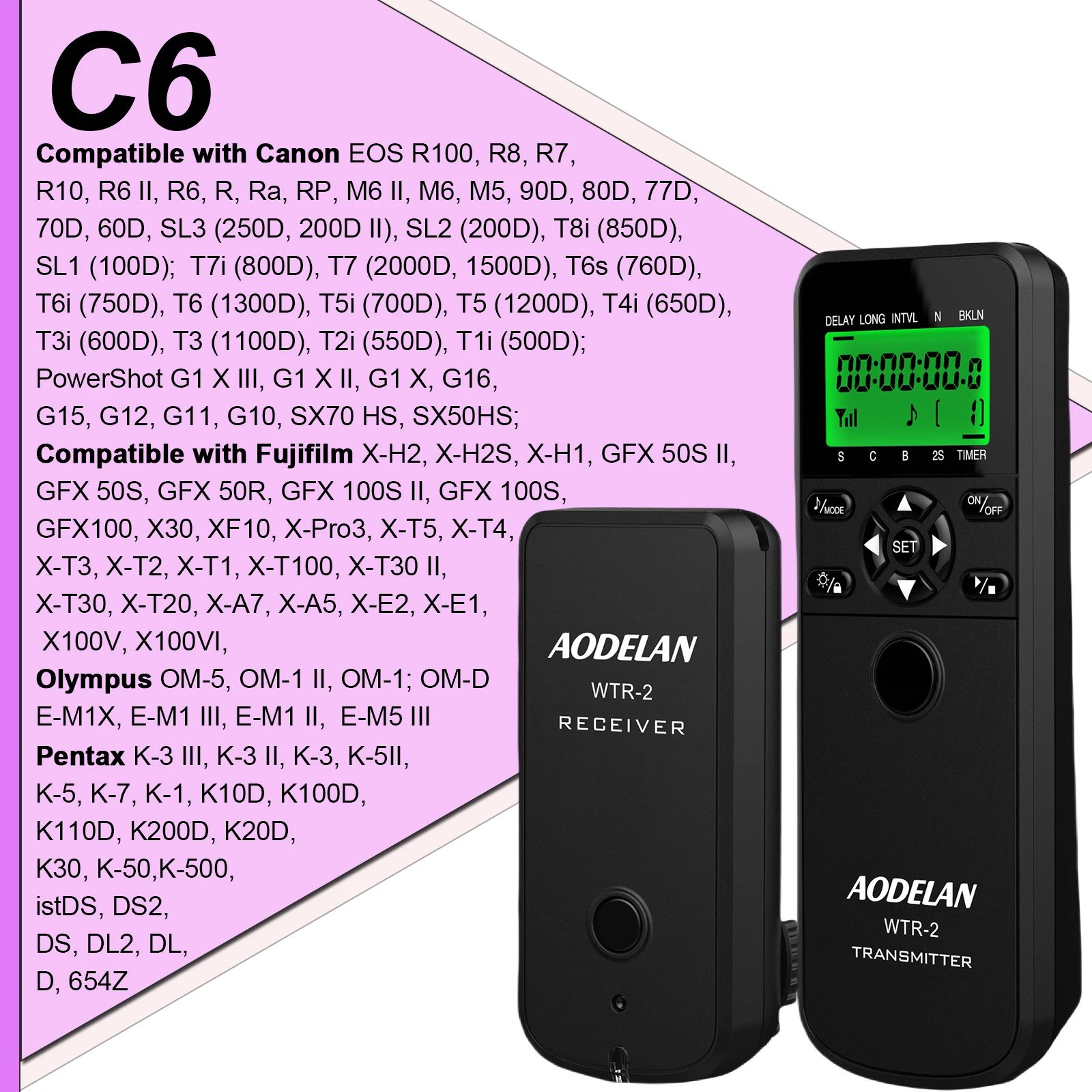 Eos 1200d Camera Canon 600d Intervalometer Wireless WTR-2 Camera Timer  Shutter Release Timelapse Intervalometer Remote