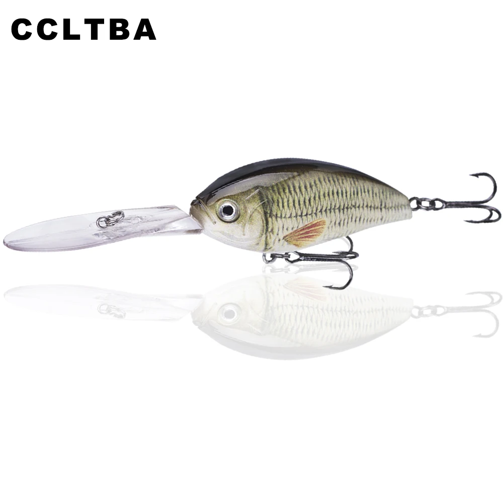 CCLTBA 11.5cm 18g Deepwater Crankbait Hard Plastic Artificial Fishing Lures  Baits Deep Diving Crank Wobble Bass Trolling Tackle