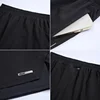 Men Summer Swim Shorts Sportswear 2 in 1 Compression Jogging Short Beach Casual Pants Double-deck Bottoms with Zipper Pockets 6