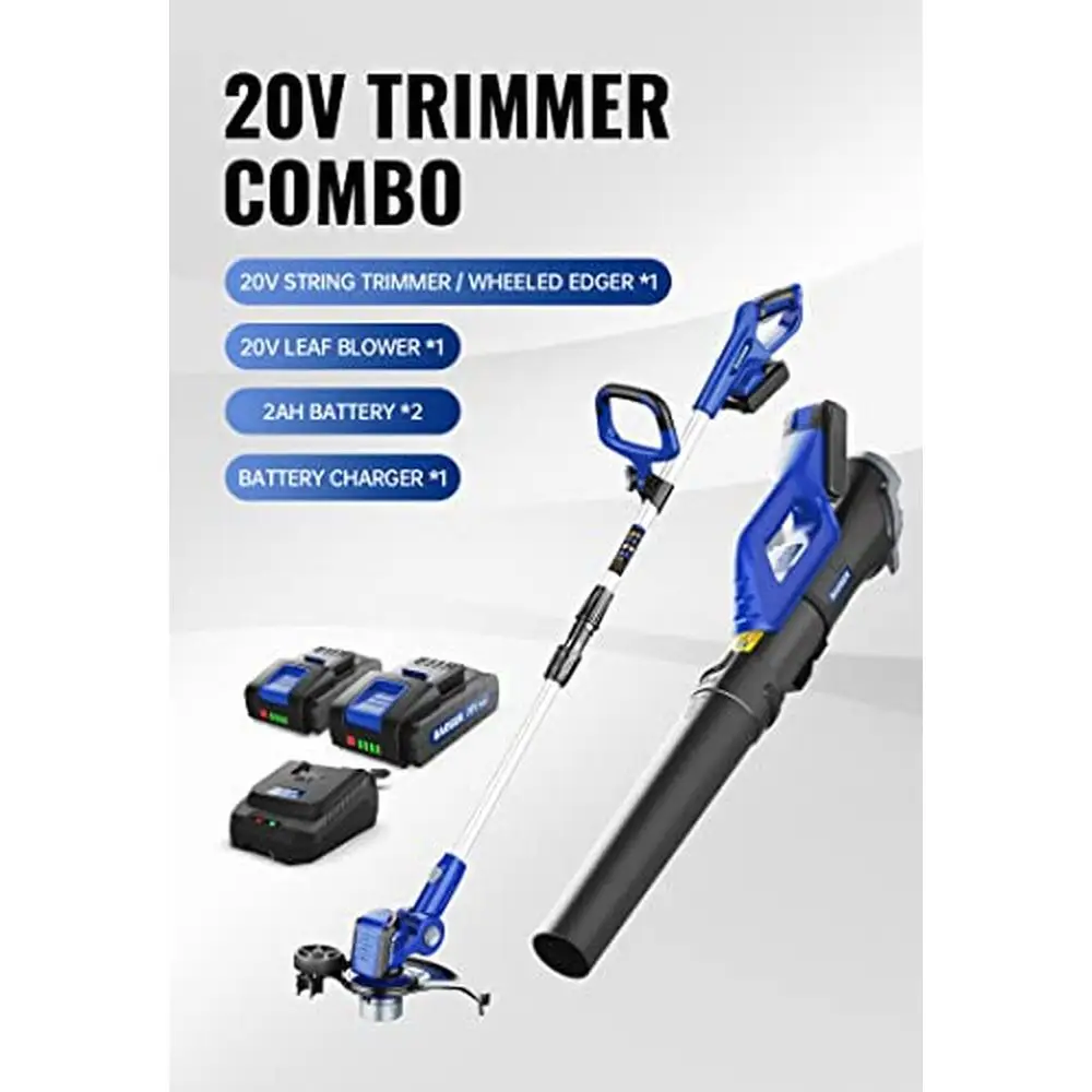 40V Cordless Lawn Care Kit: Mower, Trimmer, Blower, Edger 6