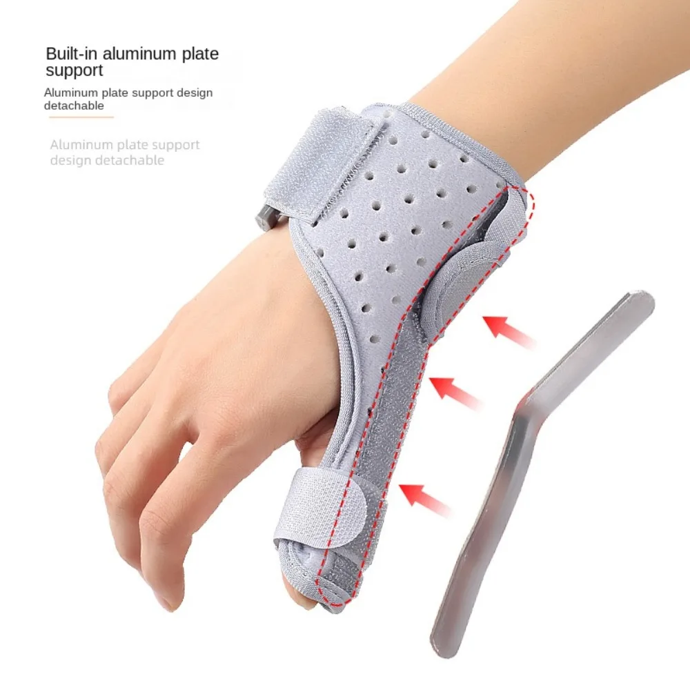 

Composite Cloth Wrist Hand Brace Accessories Adjustable Aluminum Alloy Wrist Hand Support Grey Black Hand Support Brace