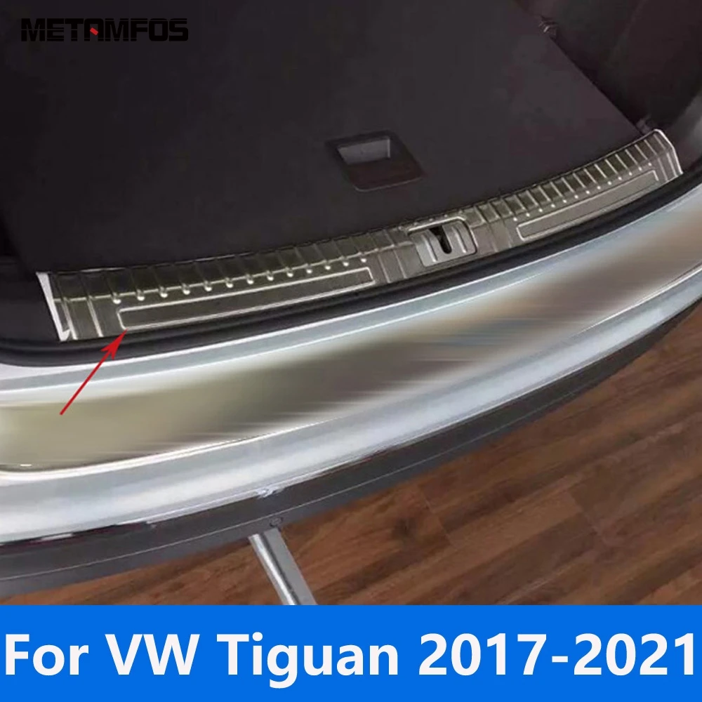 

Для VW Volkswagen Tiguan 2017-2020 2021 ВНУТРЕННИЙ Задний порог багажника Taigate бампер накладка на ногу Защитная Наклейка Автомобильные аксессуары