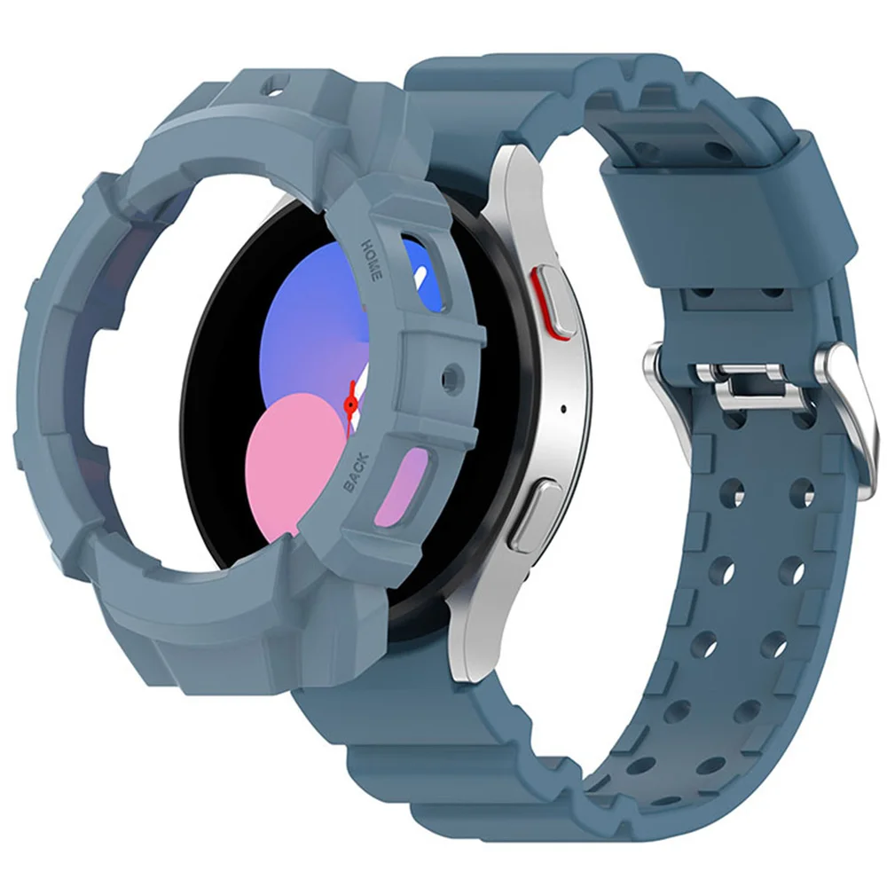 Custodia + Cinturino Per Samsung Galaxy Watch 5 40Mm 44Mm Custodia Protettiva Per Bracciale In Silicone Per Samsung Watch 4 40Mm 44Mm Cinturino Classi
