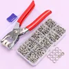 400-1200PCS Plier Tool Metal Snap DIY Craft Supplies Sewing Button Thickened Snap Fastener Kit  for Installing Sewing Bag Clothe 6