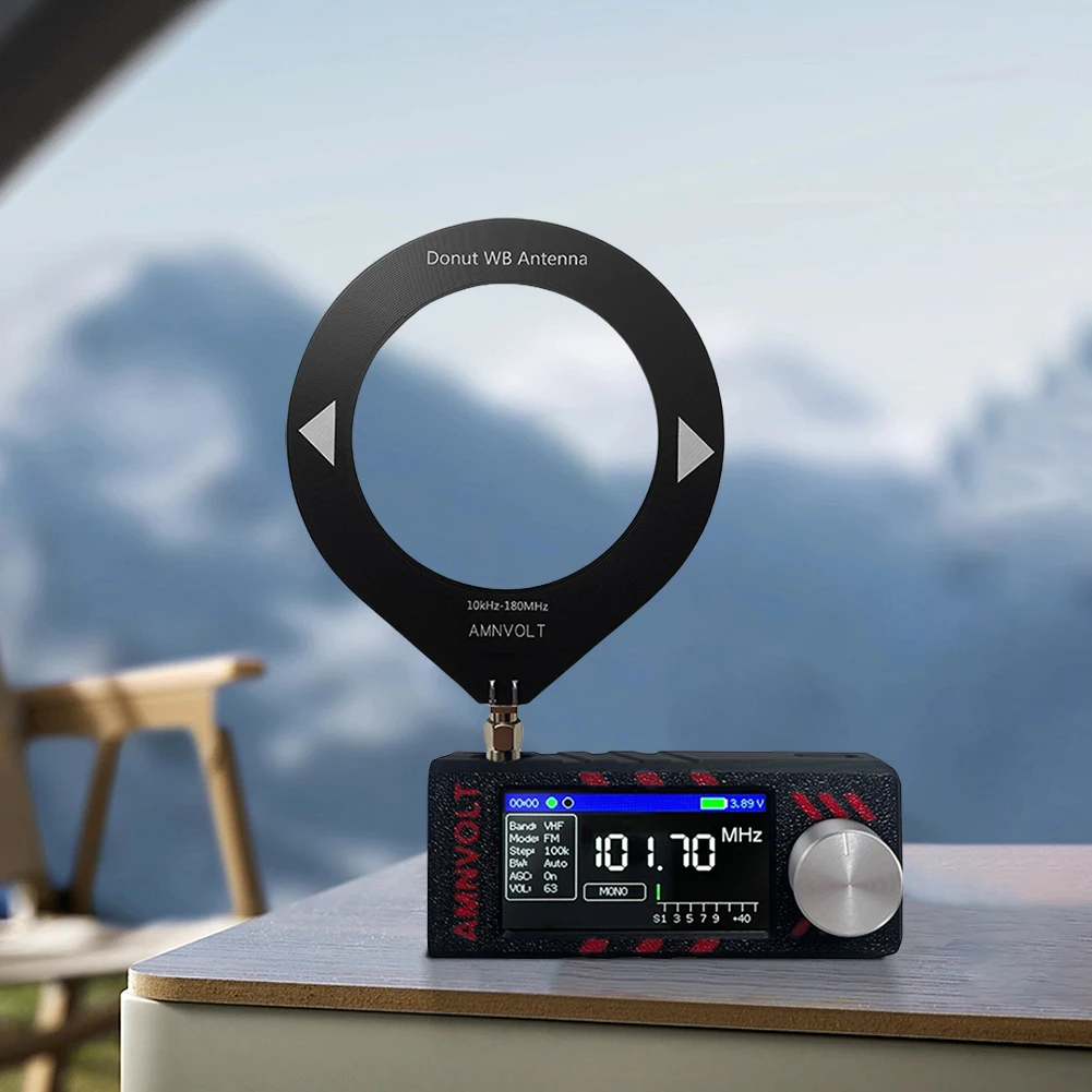 10khz-180mhz Medium Wave Shortwave Antenna with Low Impedance Converter Donut WB Antenna Mini Ring Antenna Module