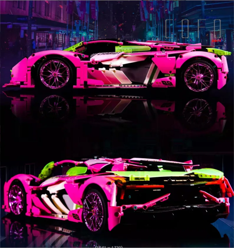 

42115 10246 3358Pcs RC APP Control Cyberpunk Super Racing Car Model Building Blocks Bricks Kids Birthday Toys Christmas Gift