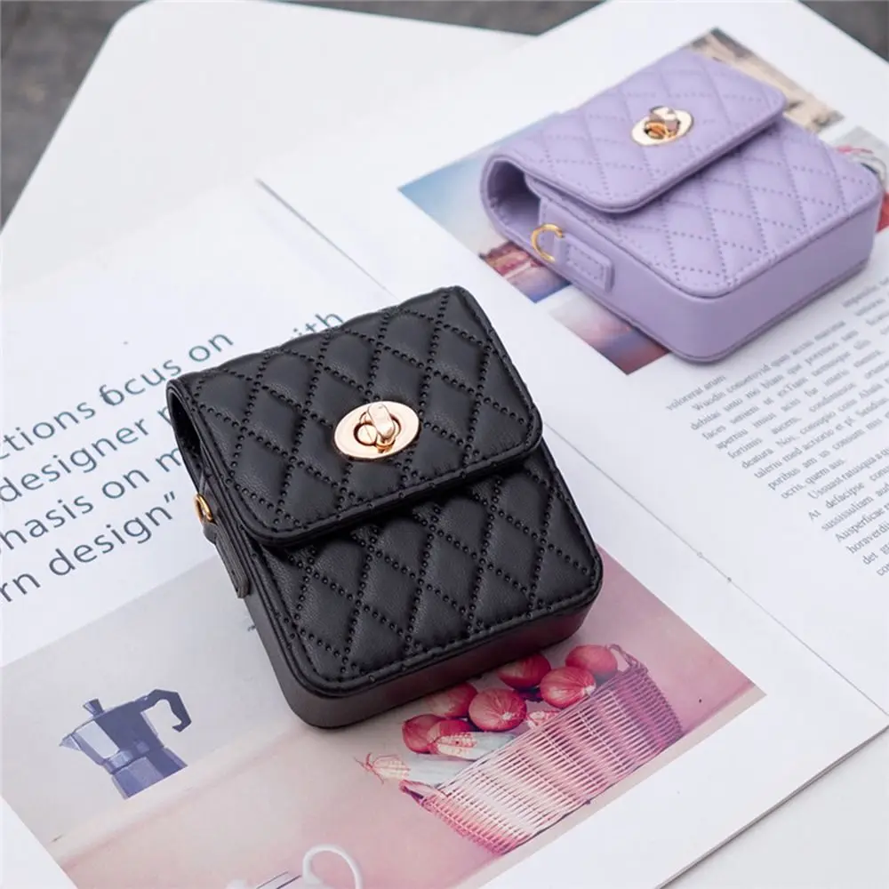 Elegant Leather Crossbody Mini Handbag and Phone Holder